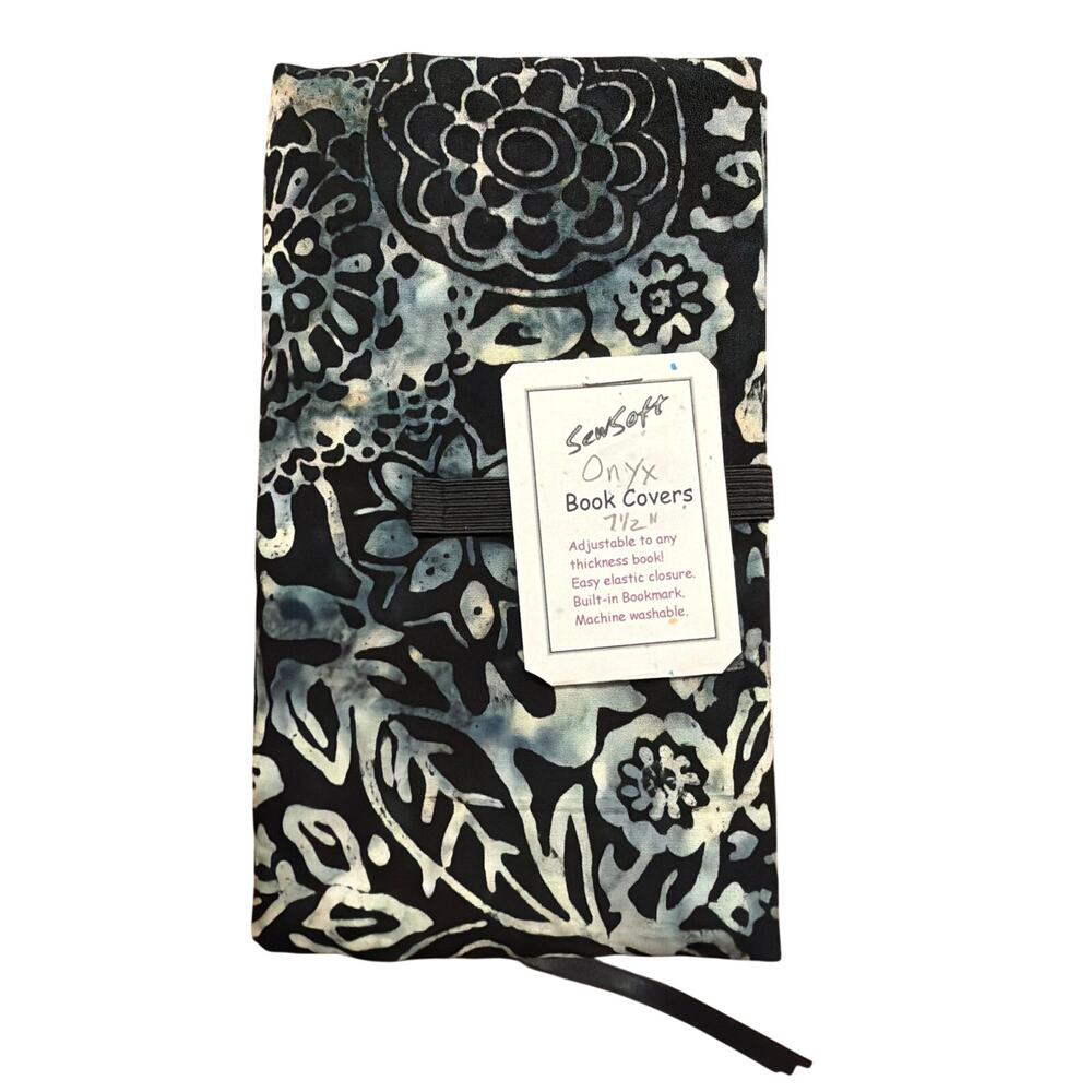 Onyx SewSoft Book Cover Adjustable Dust Jacket 7.5" Tall Premium Books